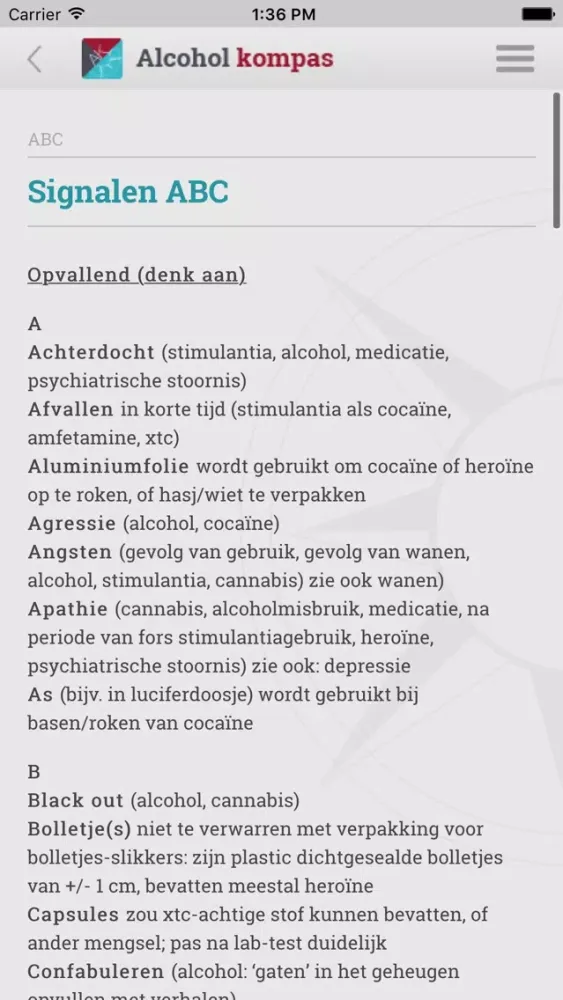 Alcohol Kompas স্ক্রিনশট