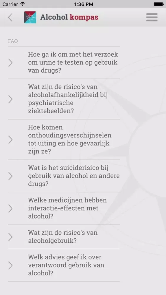 Alcohol Kompas স্ক্রিনশট
