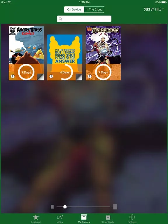 Capturas de pantalla de Comics Plus Library Edition iPad 