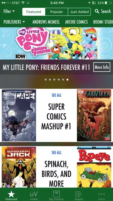 Capturas de pantalla de Comics Plus Library Edition