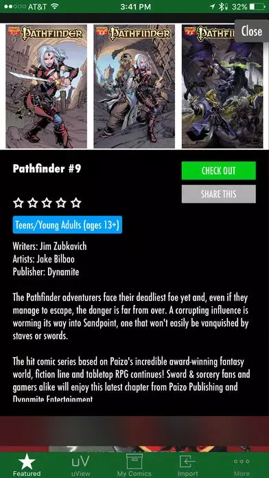 Capturas de pantalla de Comics Plus Library Edition
