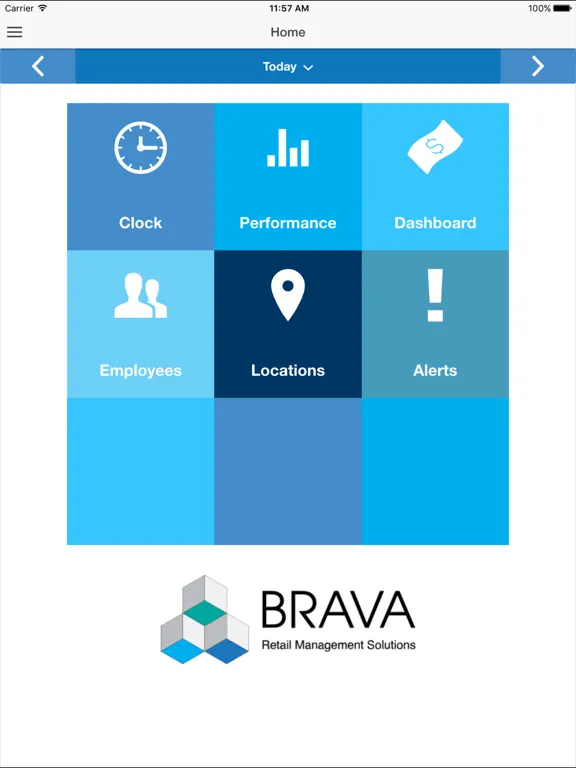 Brava BackOffice iPad  スクリーンショット