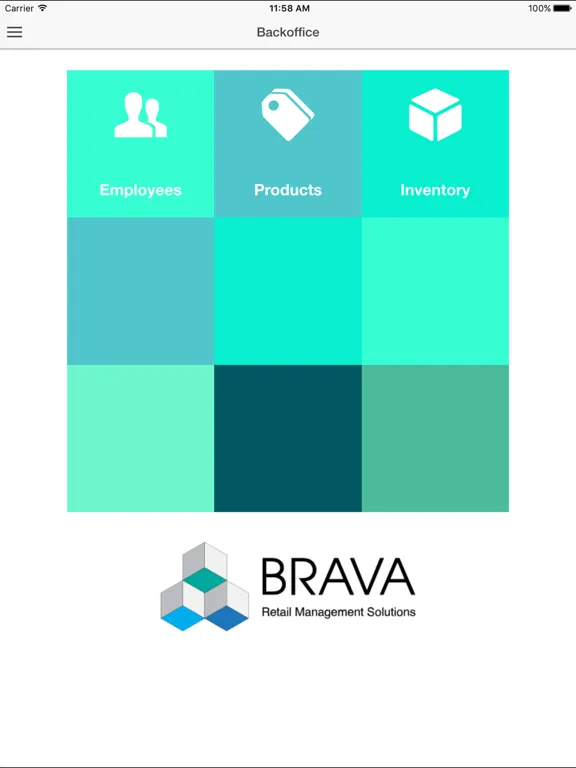 Brava BackOffice iPad  スクリーンショット