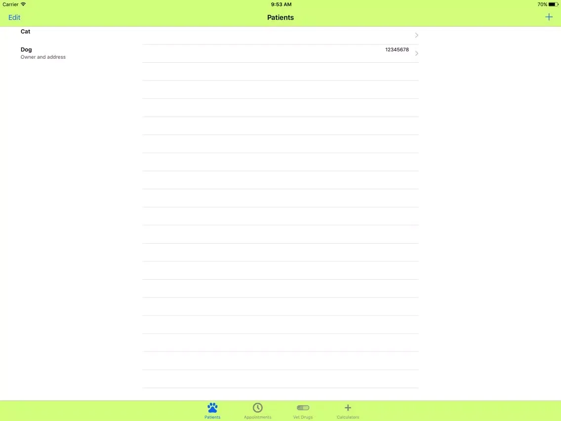 صور Veterinary Patients iPad 