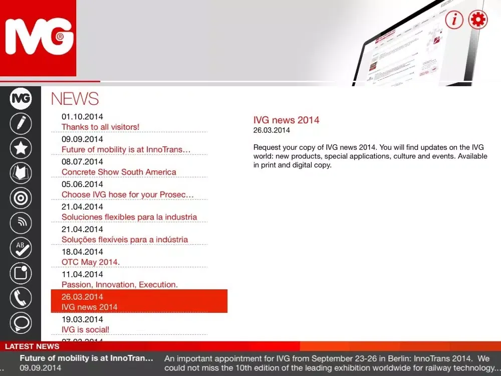 IVG iPad  Screenshots