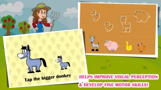 Farm Animals Toddler Preschool FREE - All in 1 Educational Puzzle Games for Kids應用截圖