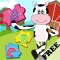 Farm Animal Puzzles - Educational Preschool Learning Games for Kids & Toddlers Free