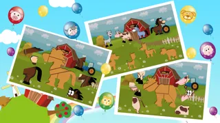 Tangkapan skrin Farm Animal Puzzles - Educational Preschool Learning Games for Kids & Toddlers Free