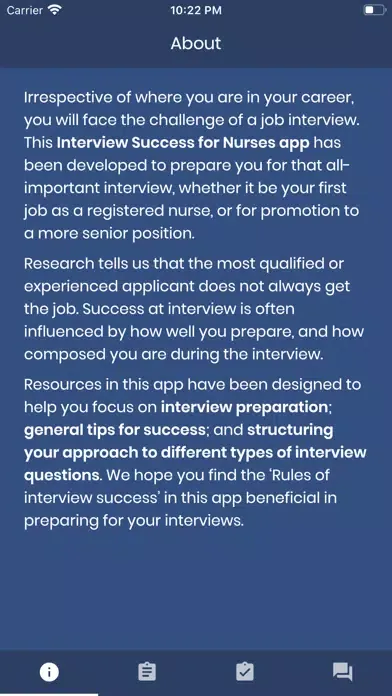 Interview Success for Nurses स्क्रीनशॉट