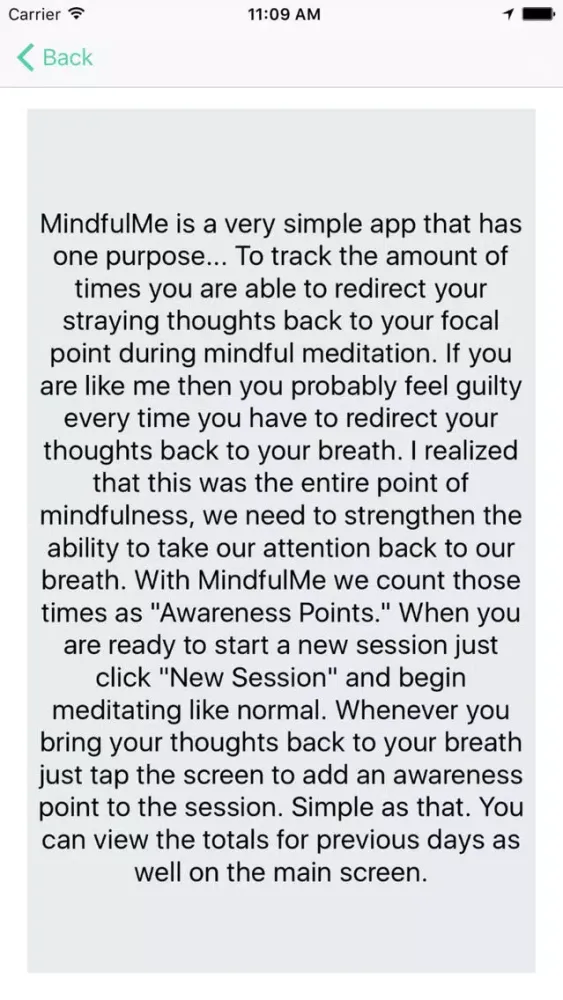 MindfulMe Screenshots