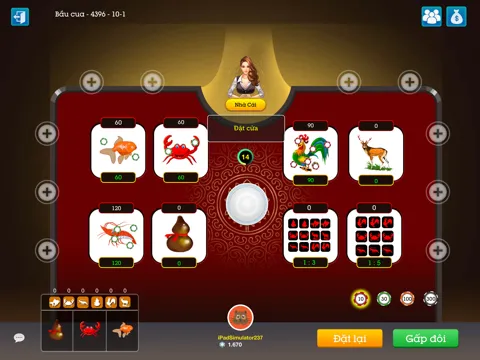 Tangkapan skrin CVIP 2016 Game bài đổi thưởng - Xóc đĩa ,Phỏm,Chắn iPad 