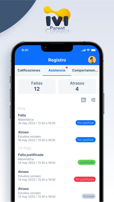 Captures d'écran de IVI Parent Connect