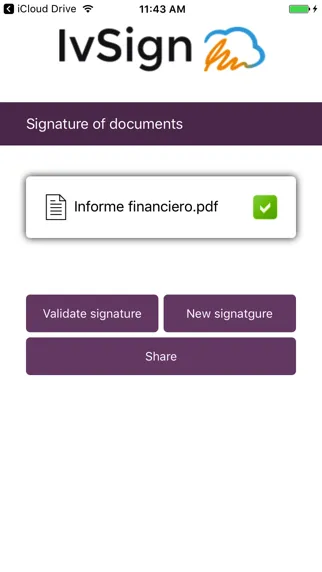 Captures d'écran de IvSign