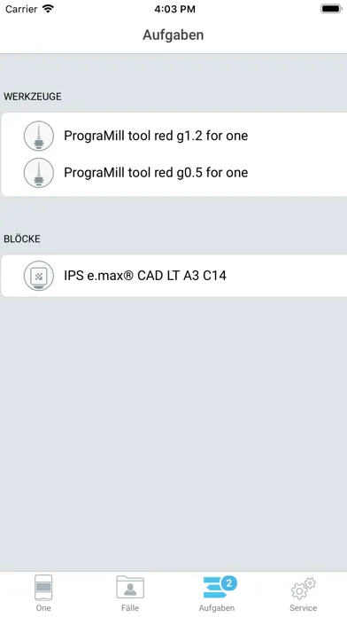 PrograMill One Control スクリーンショット