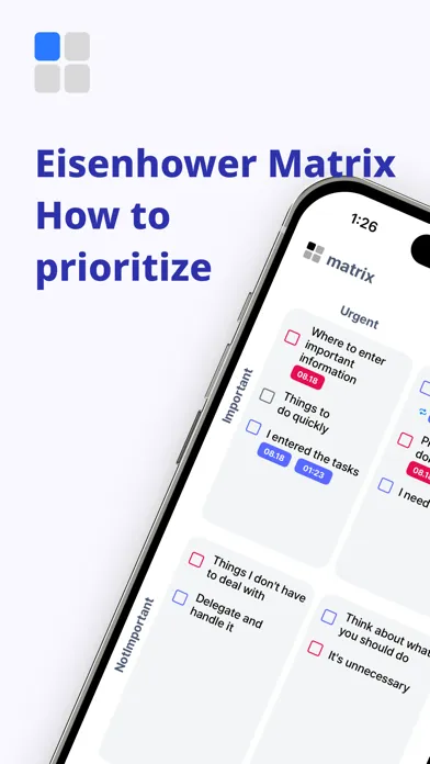 Tangkapan layar matrix - todo, task, priority