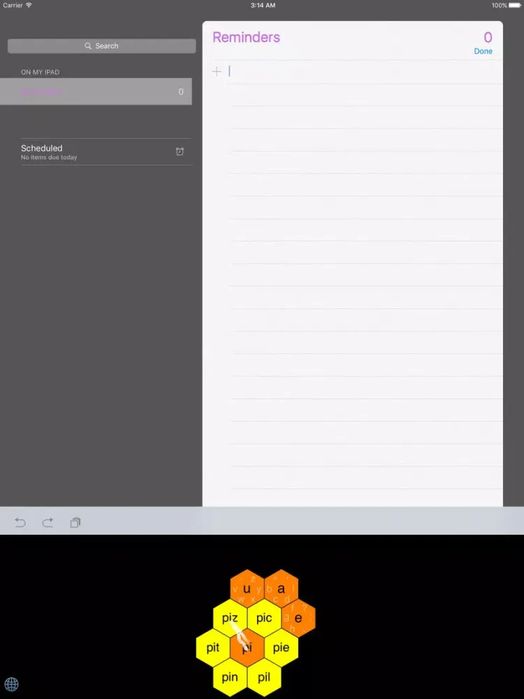 Kikkou - Custom keyboard with hexagonal keys iPad  স্ক্রিনশট