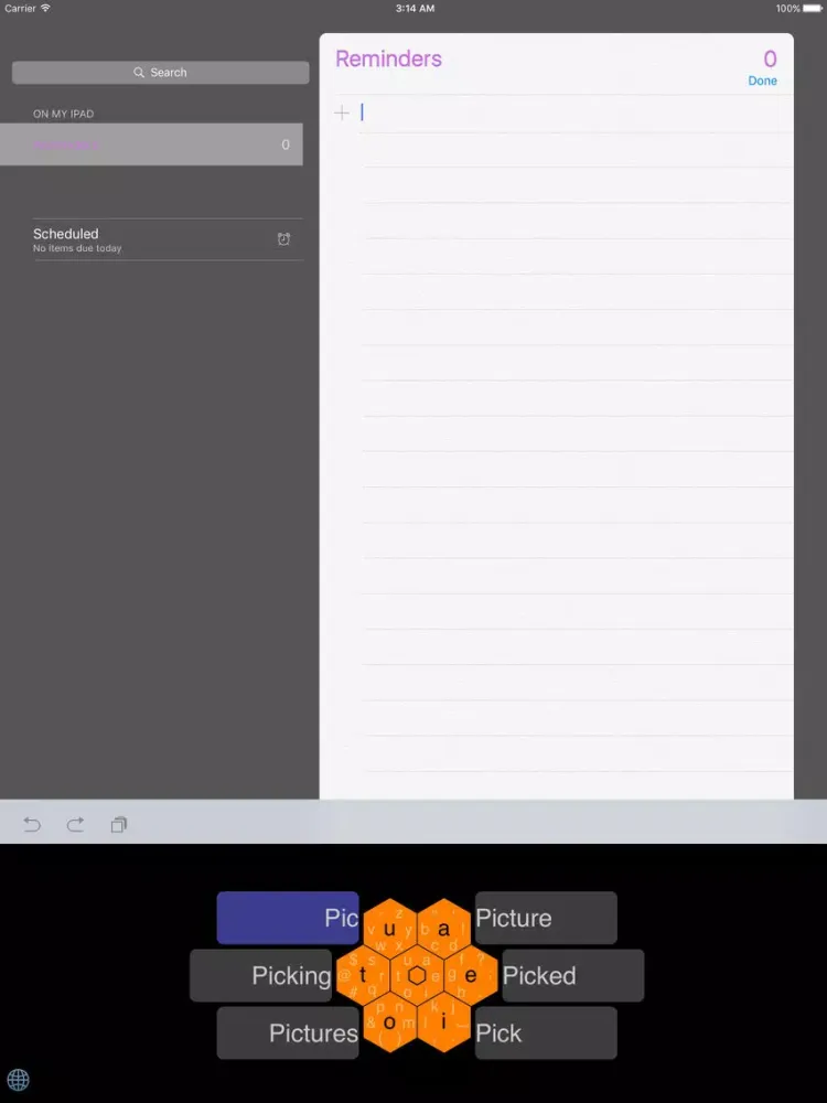 Kikkou - Custom keyboard with hexagonal keys iPad  স্ক্রিনশট