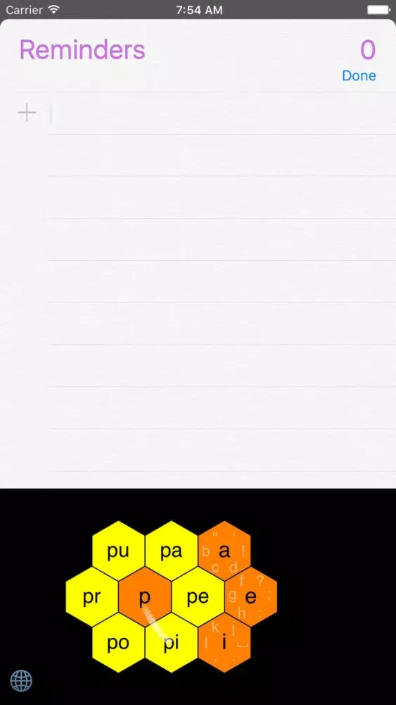 Kikkou - Custom keyboard with hexagonal keys স্ক্রিনশট