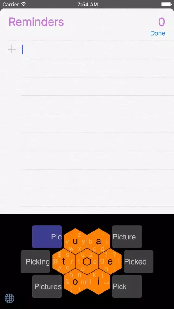 Kikkou - Custom keyboard with hexagonal keys স্ক্রিনশট