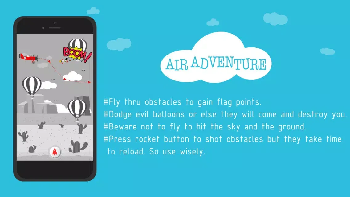 Air Adventure - Go on an adventure journey to save Sherly from evil on a plane Screenshots