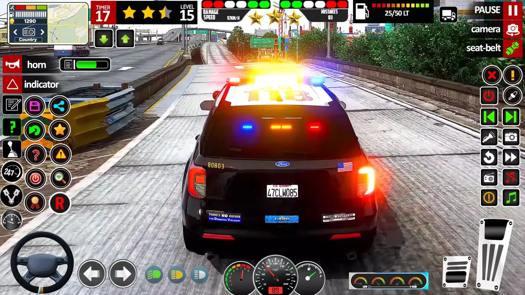 US Police Cop Car Driving 2025 Screenshots