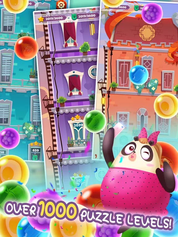 Panda Bubble : Love Story iPad  Ekran Görüntüleri