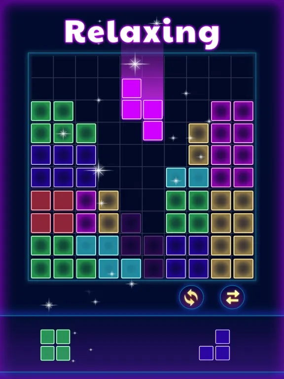 Glow Block Puzzle iPad 应用截图