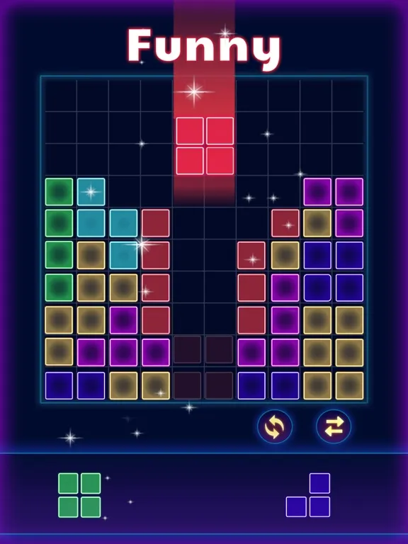 Glow Block Puzzle iPad 应用截图