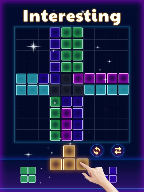 Glow Block Puzzle iPad 应用截图