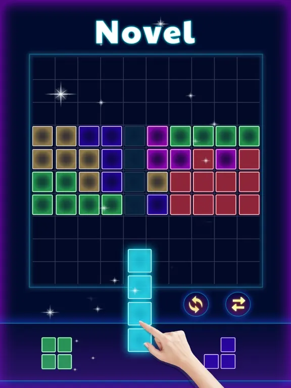 Glow Block Puzzle iPad 应用截图