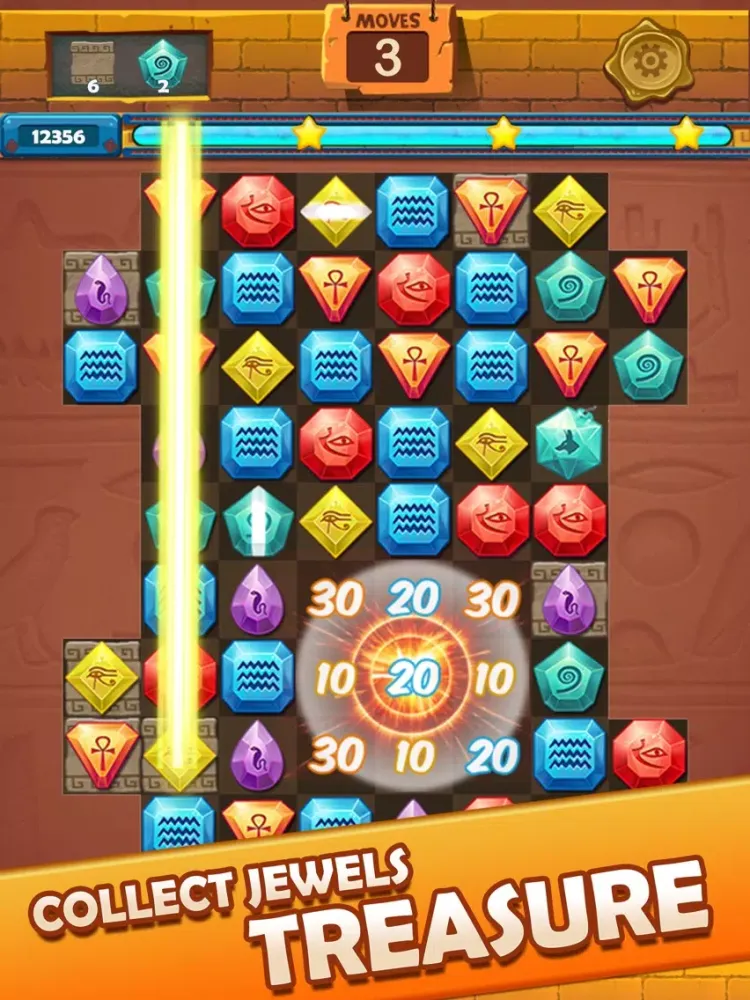 Gems Quest - Jewels Treasure iPad  Screenshots