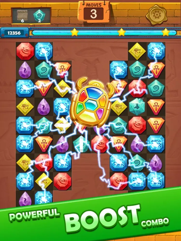 Gems Quest - Jewels Treasure iPad  Screenshots