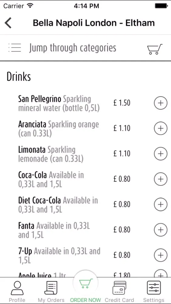 Bella Napoli Pizzeria UK 스크린샷