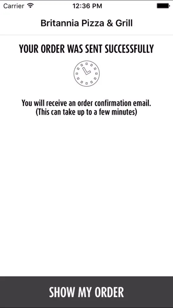 Screenshot di Britannia Pizza & Grill