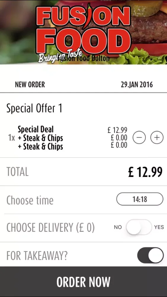 Screenshot di Fusion Food Bolton