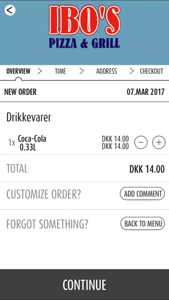 Tangkapan skrin Ibo's Pizza Albertslund