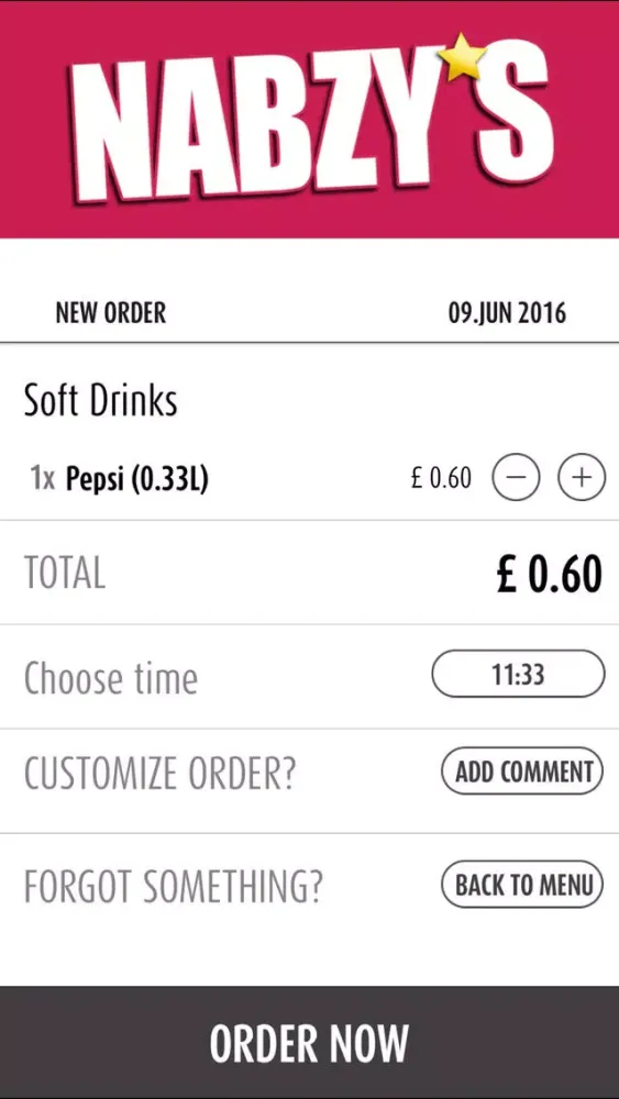 Zrzuty ekranu Nabzy’s Takeaway Bolton