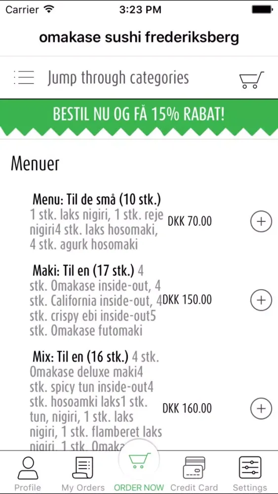 omakase sushi frederiksberg Screenshots