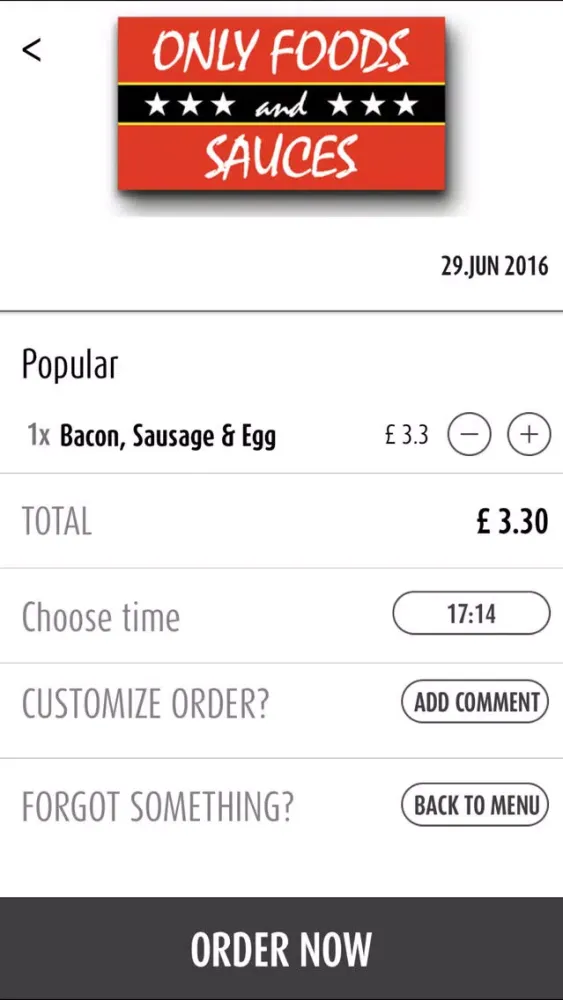 Capturas de pantalla de Only Food and Sauces Coventry