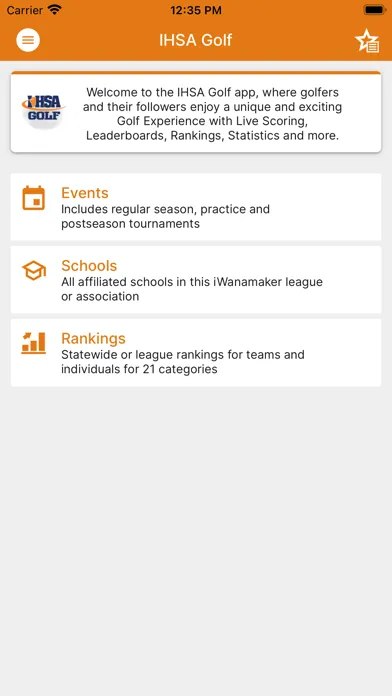 IHSA Golf سکرین شاٹس