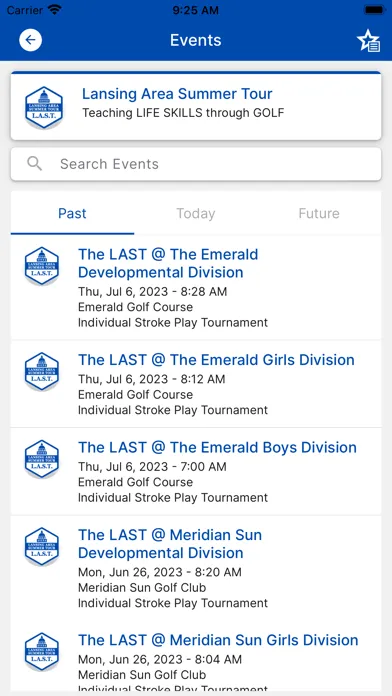 Capturas de tela do LAST Golf
