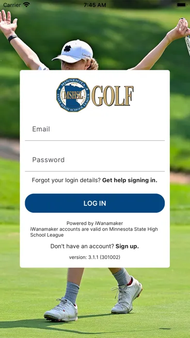 MSHSL Golf Screenshots