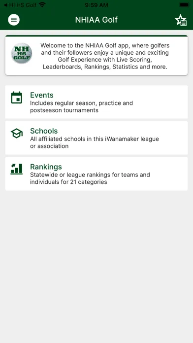 NH HS Golf Ekran Görüntüleri