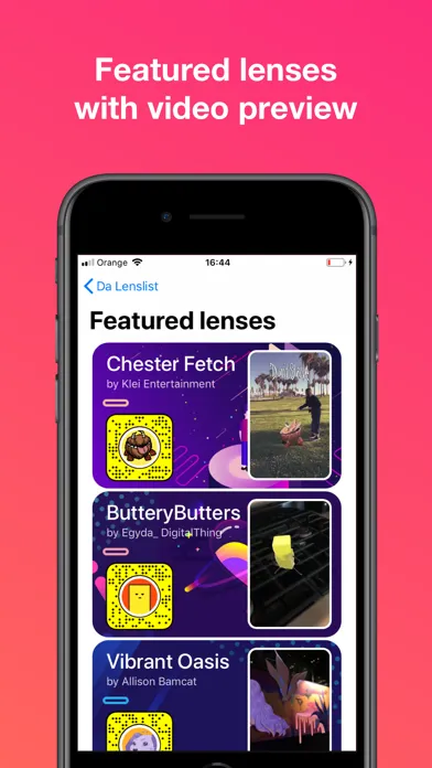 Da Lenslist - Filters & Lenses স্ক্রিনশট