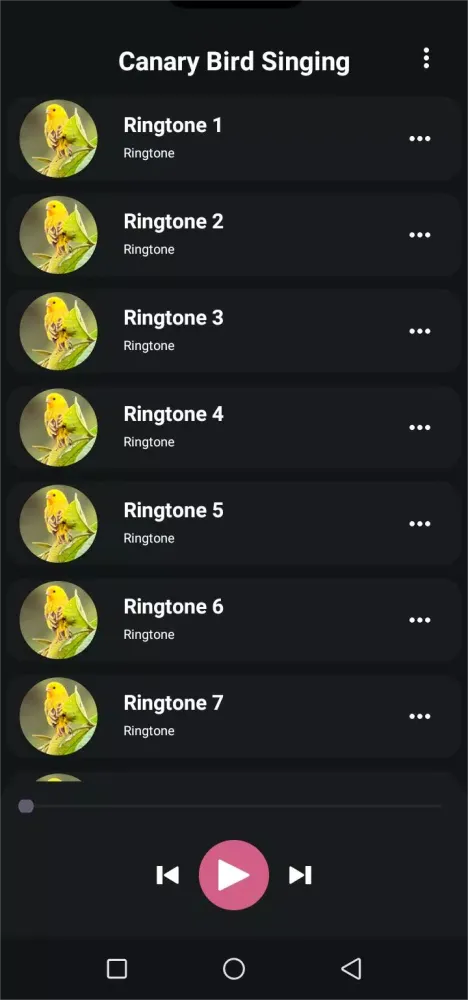 Canary bird singing Screenshots