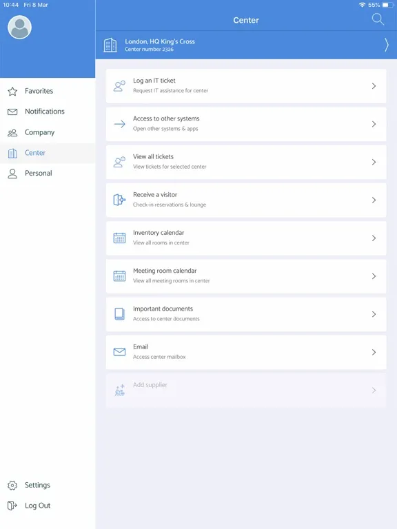 Capturas de pantalla de TeamHub iPad 