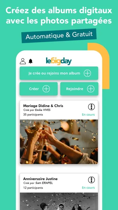 Capturas de pantalla de Lebigday : partage de photos