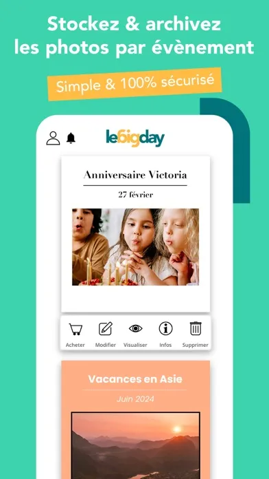 Capturas de pantalla de Lebigday : partage de photos