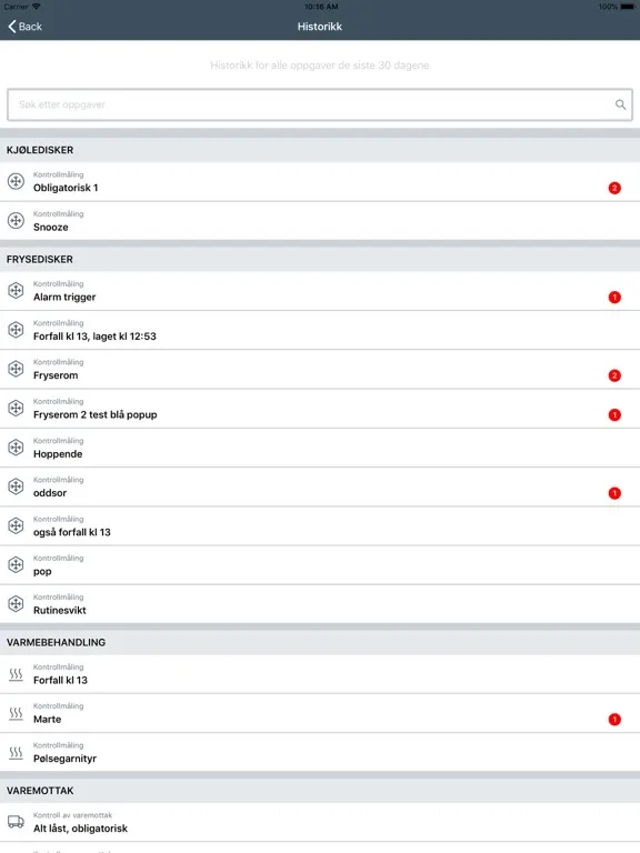 Capturas de pantalla de CheckPoint Probe iPad 