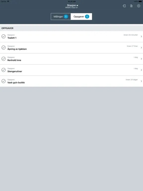 Capturas de pantalla de CheckPoint Probe iPad 